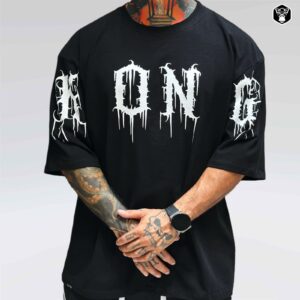 Playera Oversize - "KONG" Letras goticas
